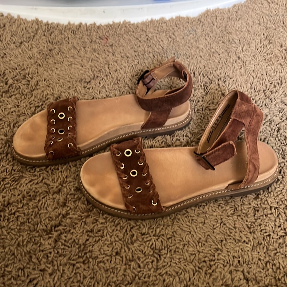 Clarks Genuine Suede Sandals